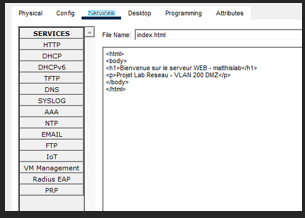 SRV-WEB — page index.html