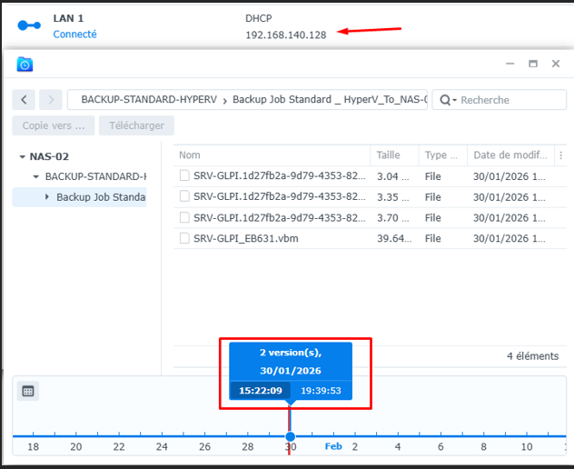 Backups copiés sur le NAS-03