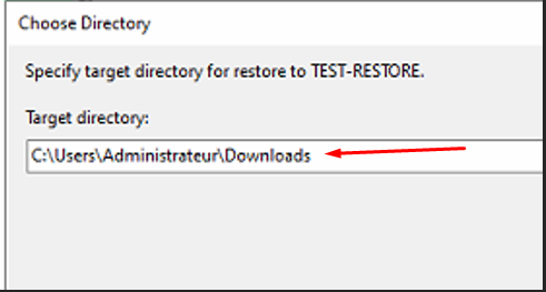 Choose Directory — C:\Users\Administrateur\Downloads